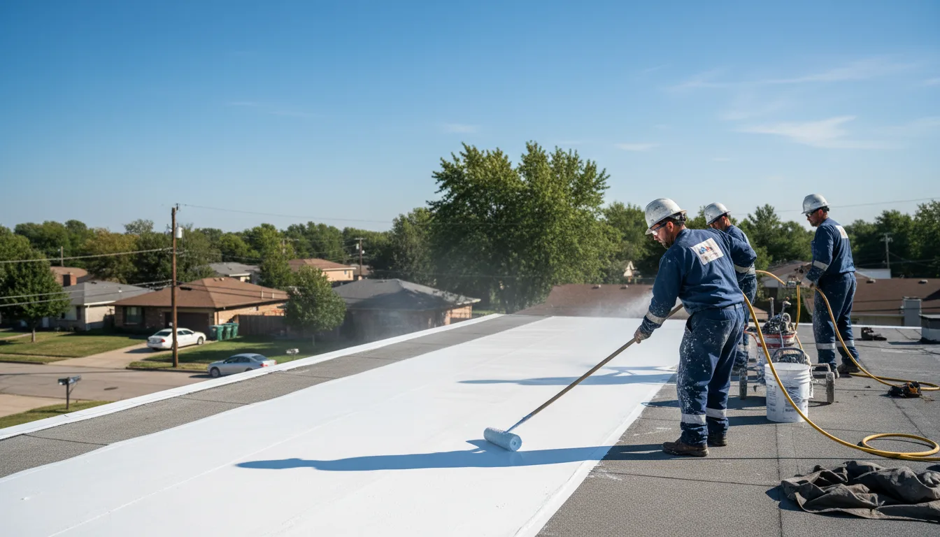 Commercial roof coating in Benton, IA near me